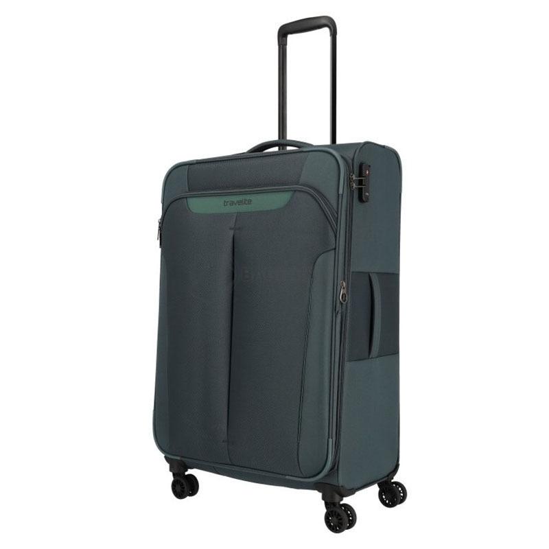 Чемодан на 4 колесах Travelite Croatia Forest Green L exp. 90/96л (TL080349-82)