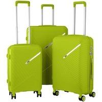 Набір валіз на 4-х колесах 2E SIGMA (L+M+S) Зелене яблуко (2E-SPPS-SET3-AG)
