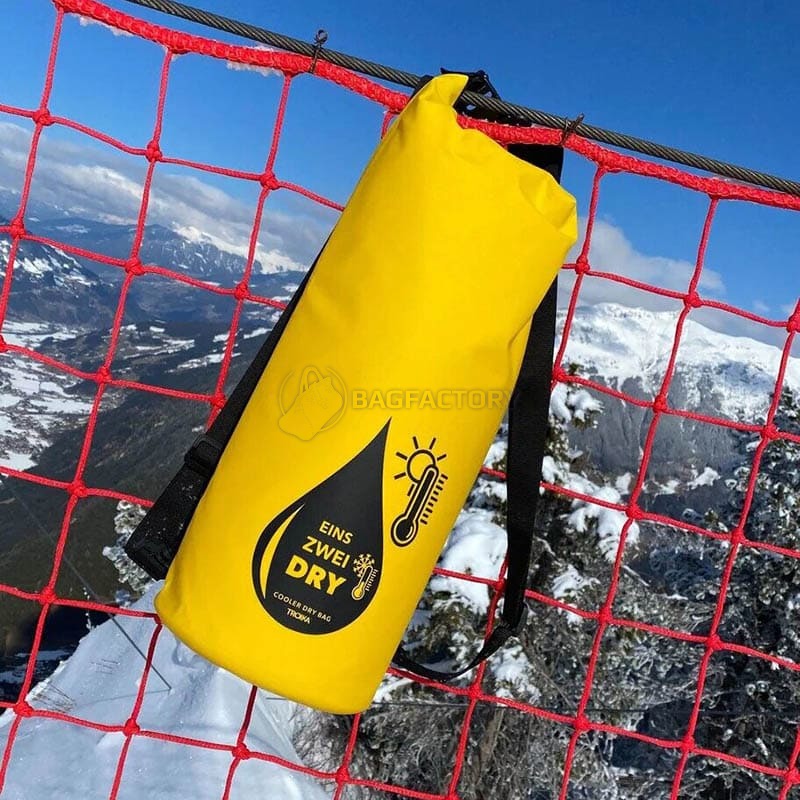 Сумка-рюкзак Troika 1-2-Dry Waterproof з функцією охолодження 10L Yellow (RUC03/YE)