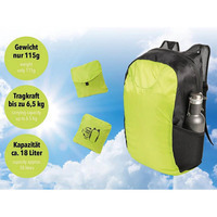 Міський рюкзак складний Troika RUCKZACK Ultra Lightweight 18л Зелений (RUC04/GR)