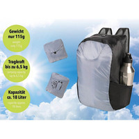 Міський рюкзак складний Troika RUCKZACK Ultra Lightweight 18л Сірий (RUC04/GY)