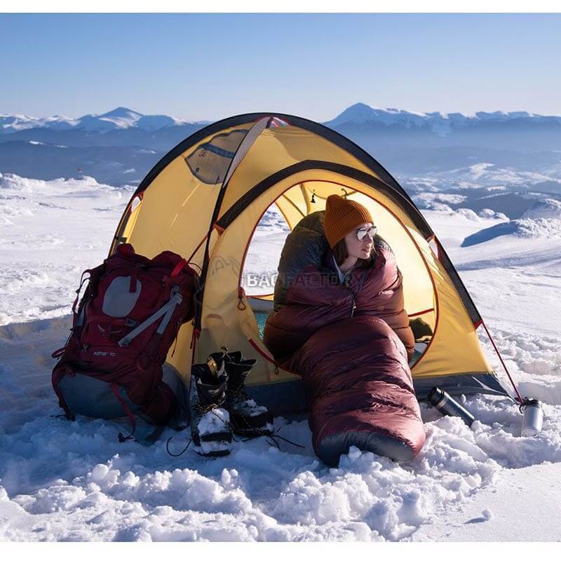 Спальник пуховий Turbat KUK 700 Legion Blue/Dark Cheddar 185 см (012.005.0367)