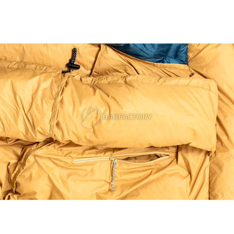 Спальник пуховий Turbat KUK 700 Legion Blue/Dark Cheddar 185 см (012.005.0367)