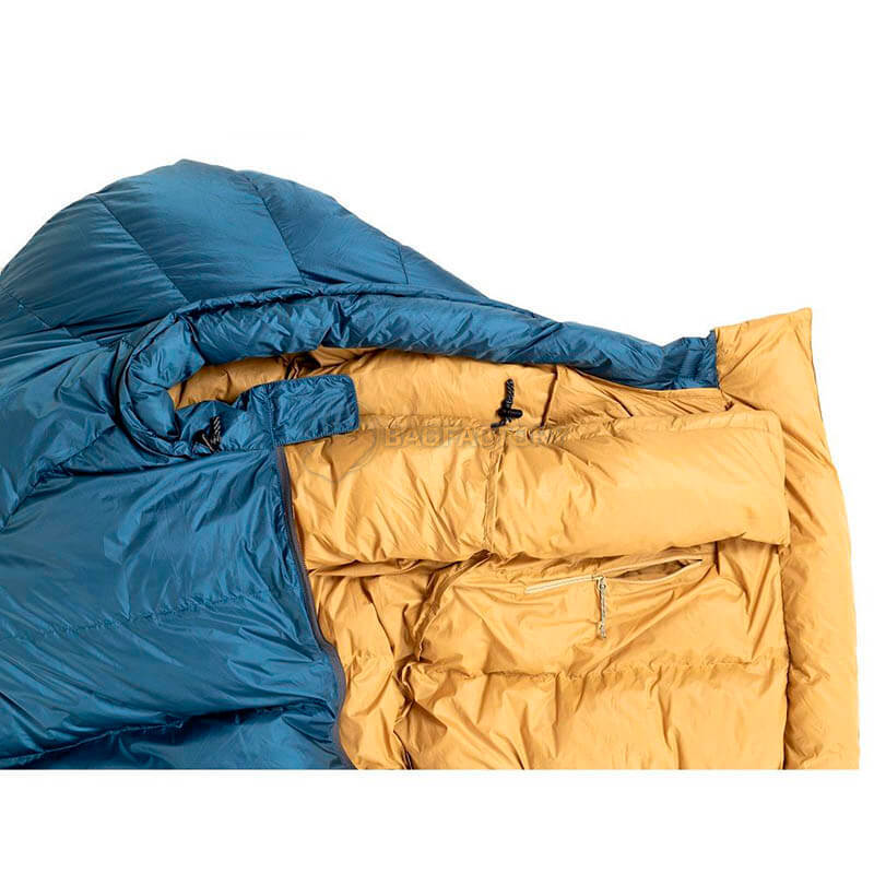 Спальник пуховий Turbat KUK 700 Legion Blue/Dark Cheddar 185 см (012.005.0367)