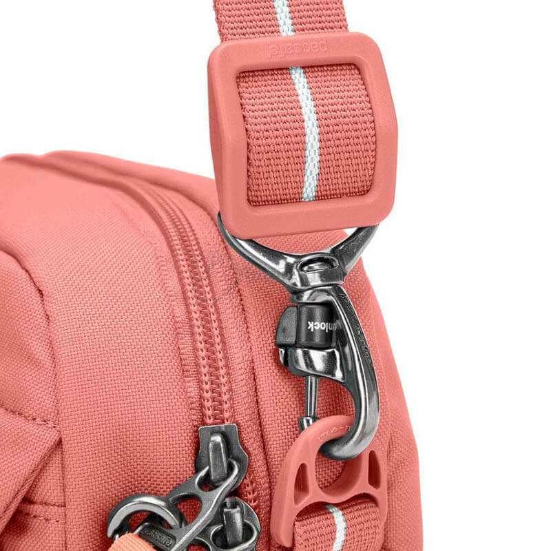Жіноча сумка антизлодій Pacsafe GO Сrossbody 6 ст. захисту 2.5 л Рожевий (35105340)
