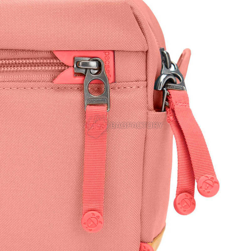 Жіноча сумка антизлодій Pacsafe GO Сrossbody 6 ст. захисту 2.5 л Рожевий (35105340)