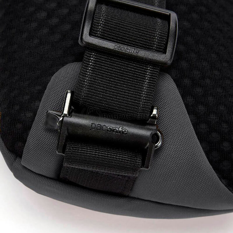 Чоловіча сумка через плече антизлодій Pacsafe Vibe 150 Sling Pack 2.5л Графітовий/Чорний (60161144)