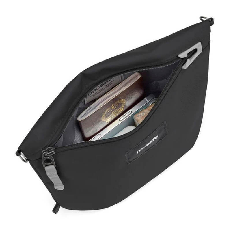 Жіноча сумка антизлодій Pacsafe GO Crossbody Pouch 4 ст. захисту 3.5 л Чорний (35125130)