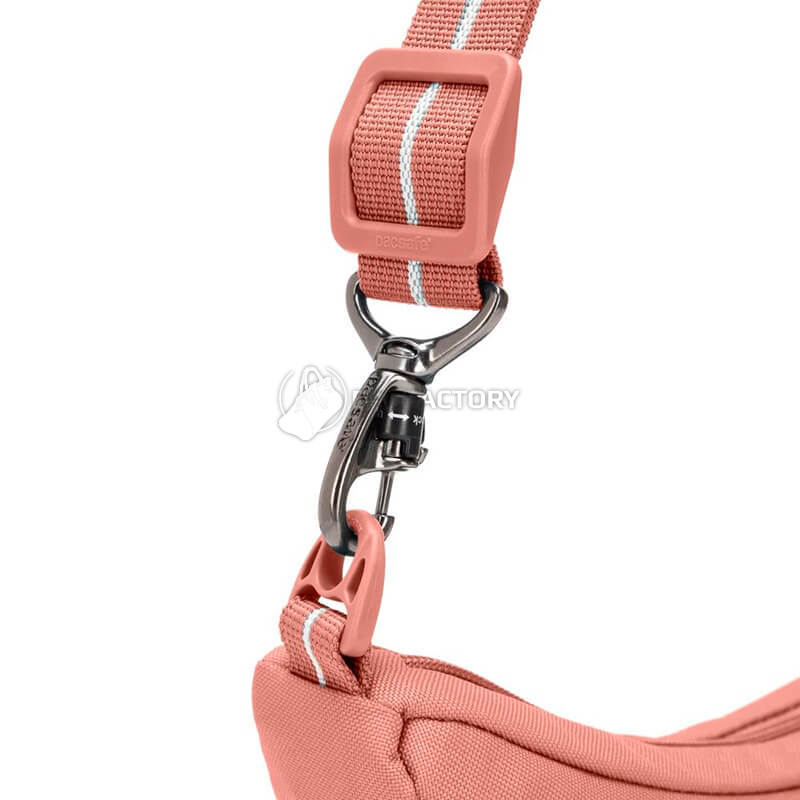 Жіноча сумка антизлодій Pacsafe GO Lunar Crossbody 5 ст. захисту 2.5 л Рожевий (35135340)