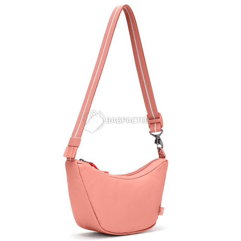 Жіноча сумка антизлодій Pacsafe GO Lunar Crossbody 5 ст. захисту 2.5 л Рожевий (35135340)