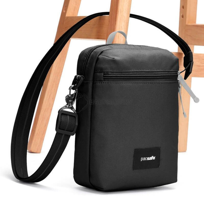 Сумка через плече антизлодій Pacsafe GO Festival Crossbody 5 ст. захисту 4.5 л Чорний (35170130)