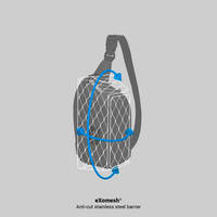 Сумка слінг антизлодій Pacsafe GO 5 ст. захисту 2.5 л Рожевий (35100340)