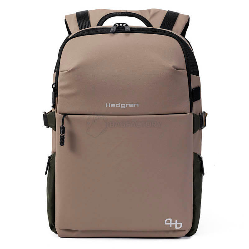 Міський рюкзак Hedgren Commute Rail 24л з дощовиком Vintage Taupe (HCOM05/877-21)
