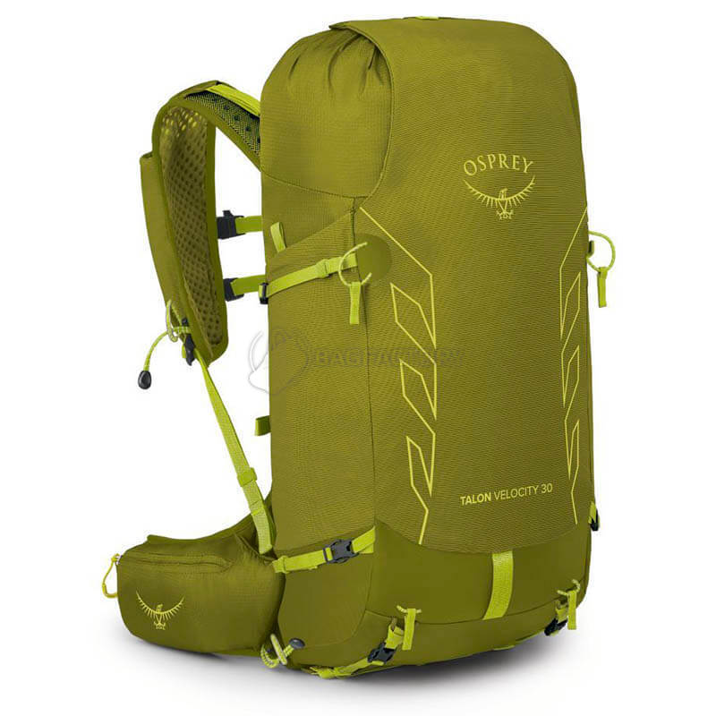 Туристичний рюкзак Osprey Talon Velocity 30 Matcha Green/Lemongrass S/M (009.3657)