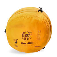 Спальний мішок пуховий Turbat Nox 400 Grey/Cheddar Orange 195 см (012.005.0393)