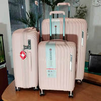 Валіза на 4-х колесах Swissbrand Narberth L 105л Light Pink (DAS302548)