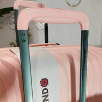 Валіза на 4-х колесах Swissbrand Narberth L 105л Light Pink (DAS302548)