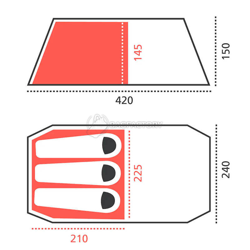 Намет тримісний Grand Canyon Robson 3 Alu Capulet Olive (DAS302741)
