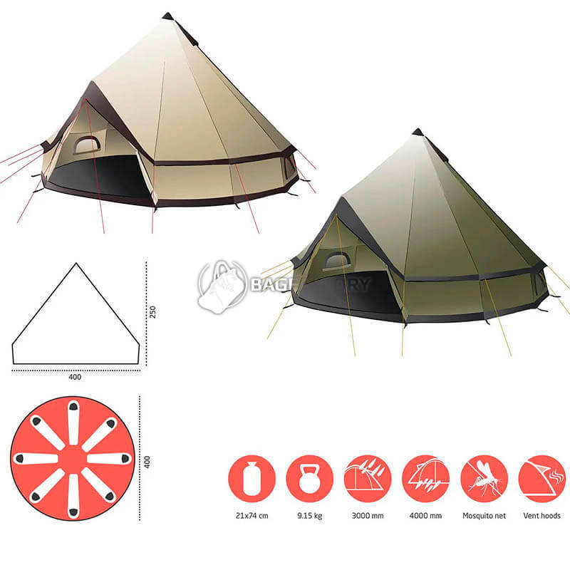 Намет восьмимісний Grand Canyon Indiana 8 Capulet Olive (DAS302742)