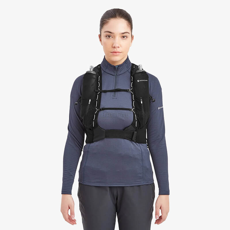 Спортивний рюкзак-жилет Montane Gecko Vp 12+ M Black (PGP12BLAM15)