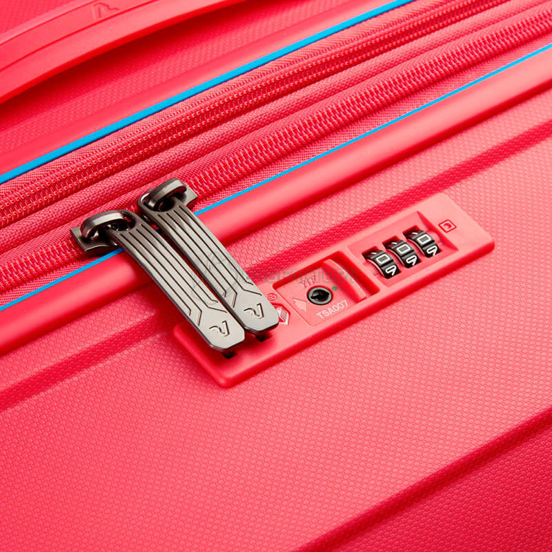 Валіза на 4-х колесах Roncato Butterfly 111/129л Коралова з блакитним (418181/21)