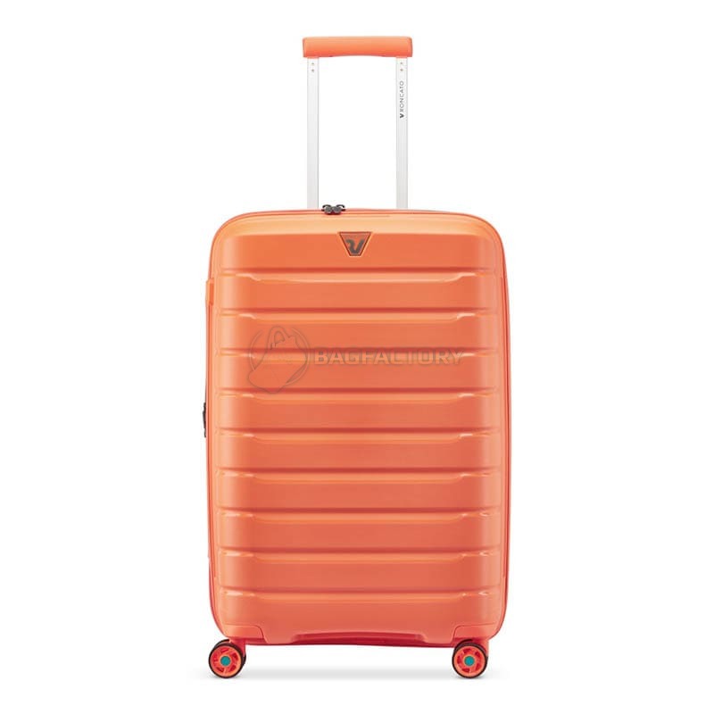 Валіза на 4-х колесах Roncato Butterfly 73/87л Помаранчева з блакитним (418182/12)