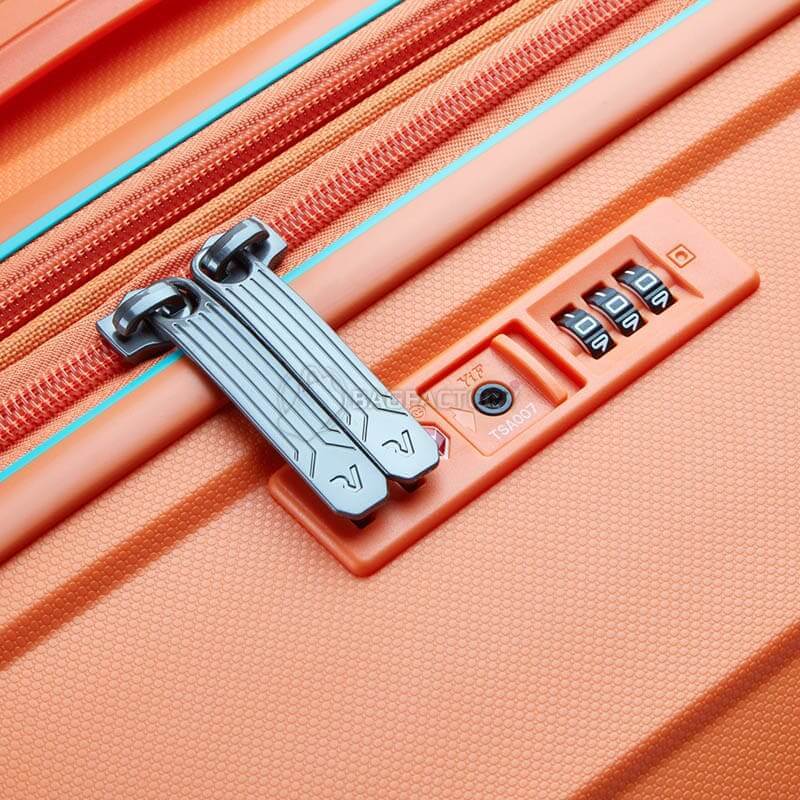 Валіза на 4-х колесах Roncato Butterfly 73/87л Помаранчева з блакитним (418182/12)