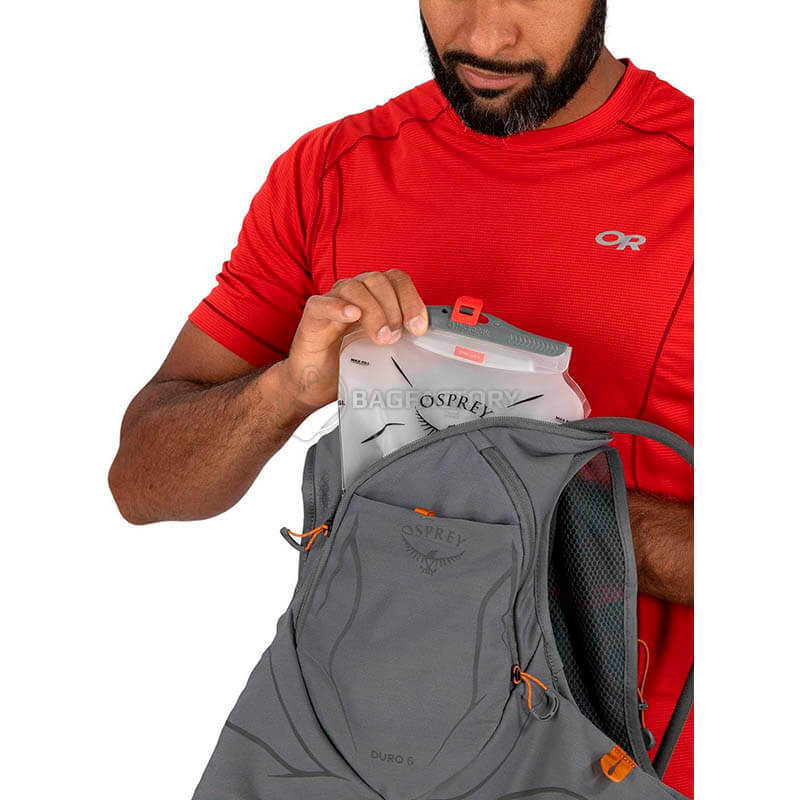 Спортивний рюкзак Osprey Duro 6 Phantom Grey/Toffee Orange L (009.3605)