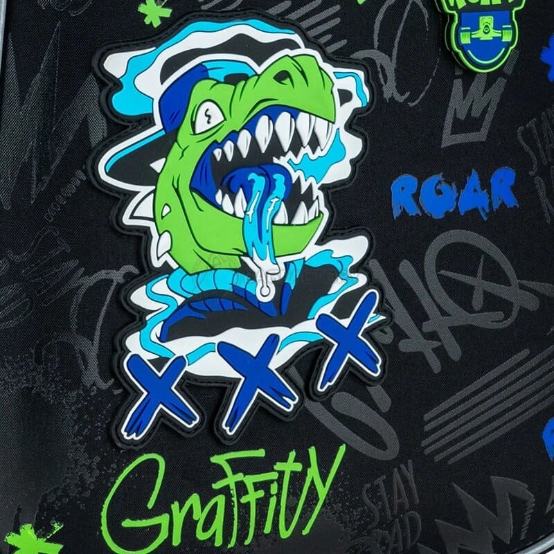 Шкільний рюкзак Kite Education каркасний Roar Чорний 16л (K24-531M-5)