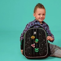 Шкільний рюкзак Kite Education каркасний UFO Чорний 12л (K24-555S-7)