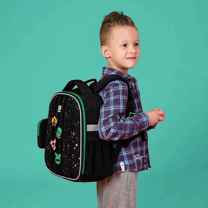 Шкільний рюкзак Kite Education каркасний UFO Чорний 12л (K24-555S-7)
