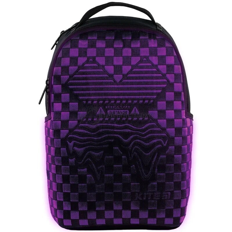 Міський підлітковий рюкзак Kite Education teens 2595L-1 LED Чорний 19л (K24-2595L-1 (LED))