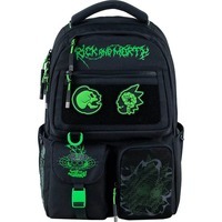 Шкільний рюкзак для підлітка Kite Education teens Rick and Morty Чорний 17л (RM24-2587M)