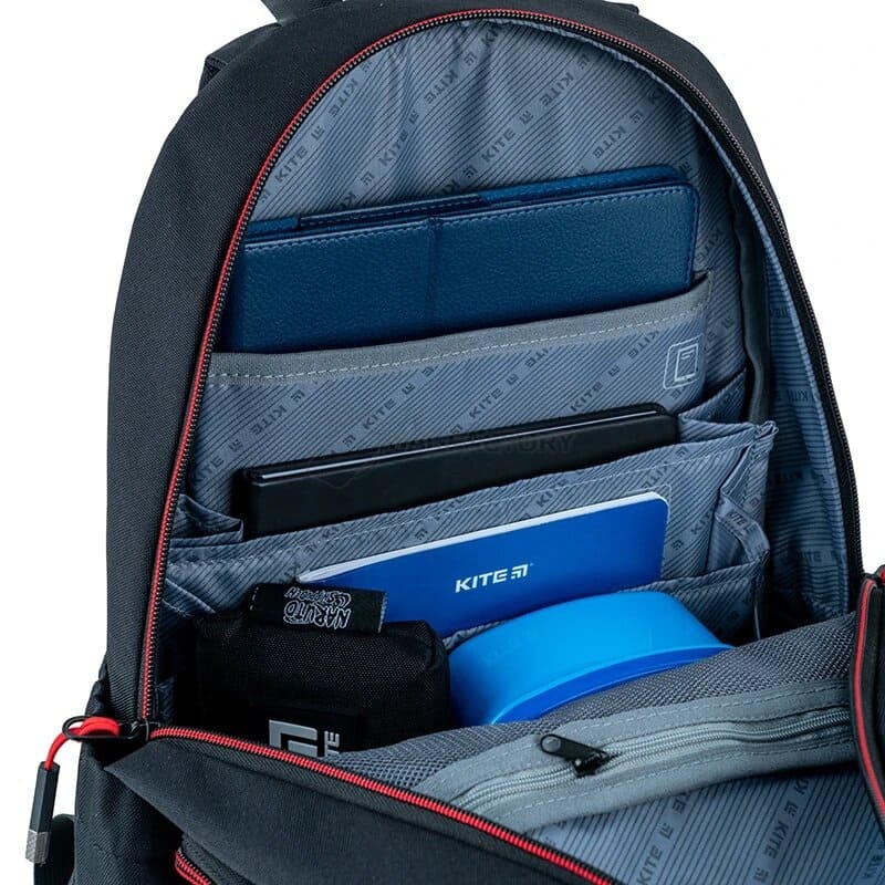 Шкільний рюкзак для підлітка Kite Education teens Naruto Чорний 19л (NR24-2575M)