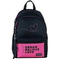Шкільний рюкзак для підлітка Kite Education teens 2575M LED Чорний/Рожевий 19л (K24-2575M (LED))