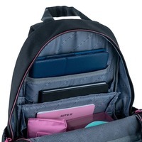 Шкільний рюкзак для підлітка Kite Education teens 2575M LED Чорний/Рожевий 19л (K24-2575M (LED))