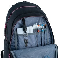 Шкільний рюкзак для підлітка Kite Education teens 2575M LED Чорний/Рожевий 19л (K24-2575M (LED))