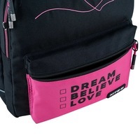 Шкільний рюкзак для підлітка Kite Education teens 2575M LED Чорний/Рожевий 19л (K24-2575M (LED))