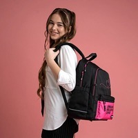 Шкільний рюкзак для підлітка Kite Education teens 2575M LED Чорний/Рожевий 19л (K24-2575M (LED))