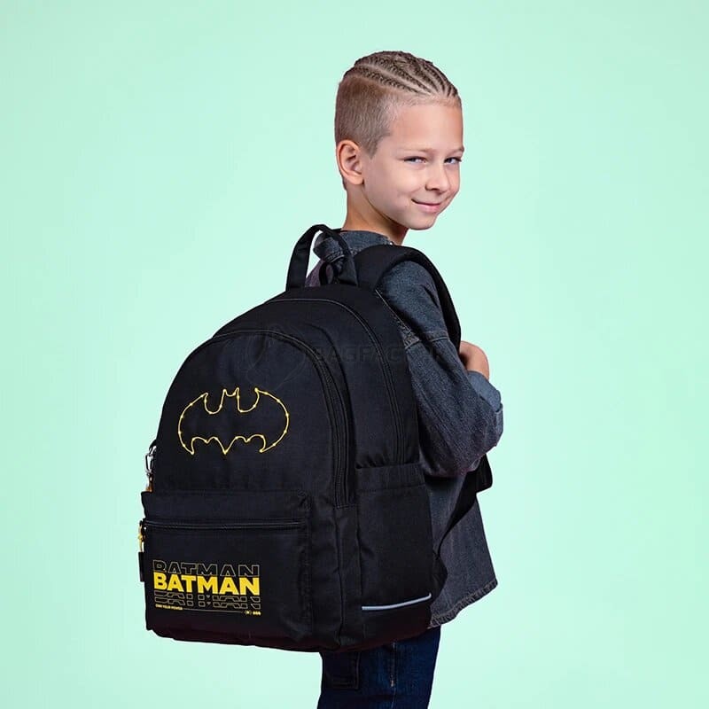 Шкільний рюкзак для підлітка Kite Education teens DC Comics Batman LED Чорний 19л DC24-2575M (LED)