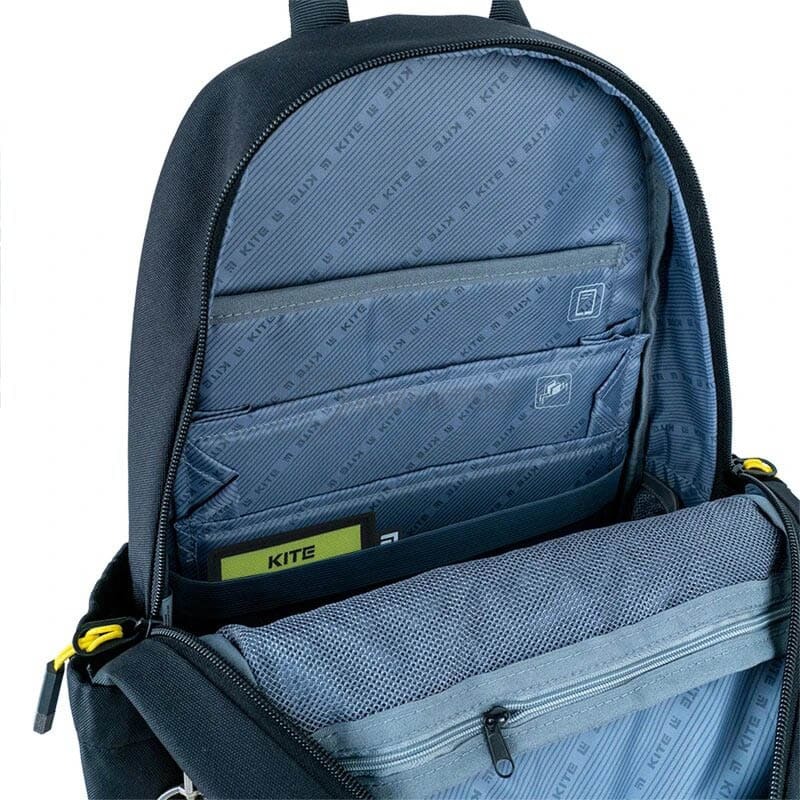 Шкільний рюкзак для підлітка Kite Education teens DC Comics Batman LED Чорний 19л DC24-2575M (LED)