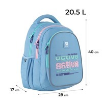Шкільний рюкзак для підлітка Kite Education teens 8001M-1 Блакитний 20.5л (K24-8001M-1)