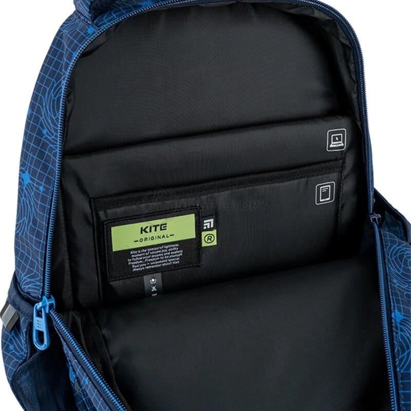 Міський підлітковий рюкзак Kite Education teens Rick and Morty Синій 25.5л (RM24-8001L)