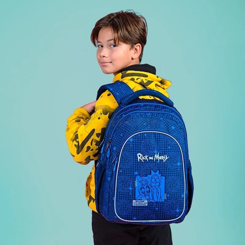 Міський підлітковий рюкзак Kite Education teens Rick and Morty Синій 25.5л (RM24-8001L)