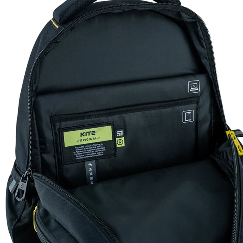 Міський підлітковий рюкзак Kite Education teens DC Comics Чорний 25.5л (DC24-8001L)