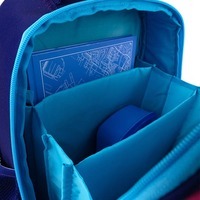 Шкільний напівкаркасний рюкзак GoPack Education Cute Rainbow Синій 15л (GO24-165M-1)