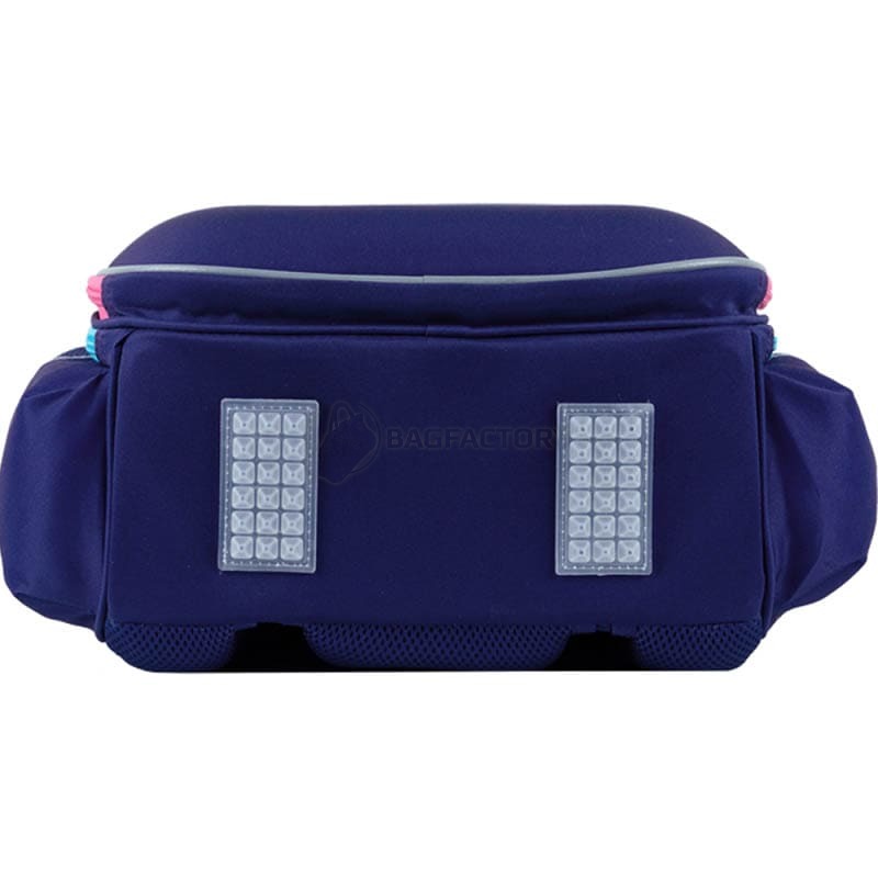 Шкільний напівкаркасний рюкзак GoPack Education Cute Rainbow Синій 15л (GO24-165M-1)