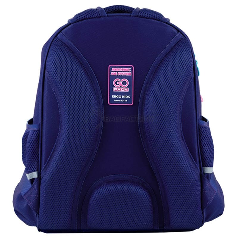 Шкільний напівкаркасний рюкзак GoPack Education Cute Rainbow Синій 15л (GO24-165M-1)