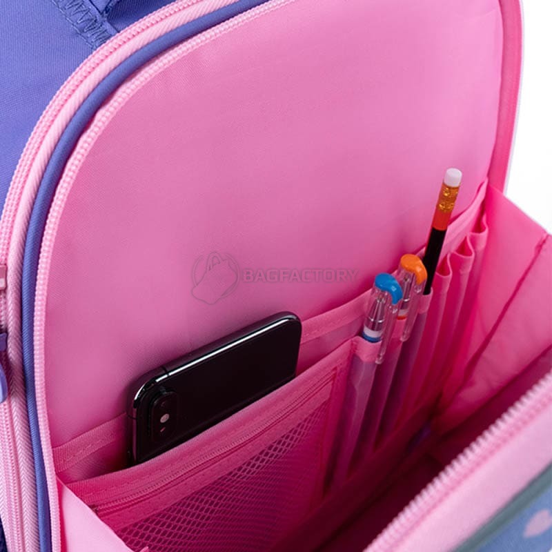 Шкільний напівкаркасний рюкзак GoPack Education Just Enjoy Фіолетовий 15л (GO24-165M-2)