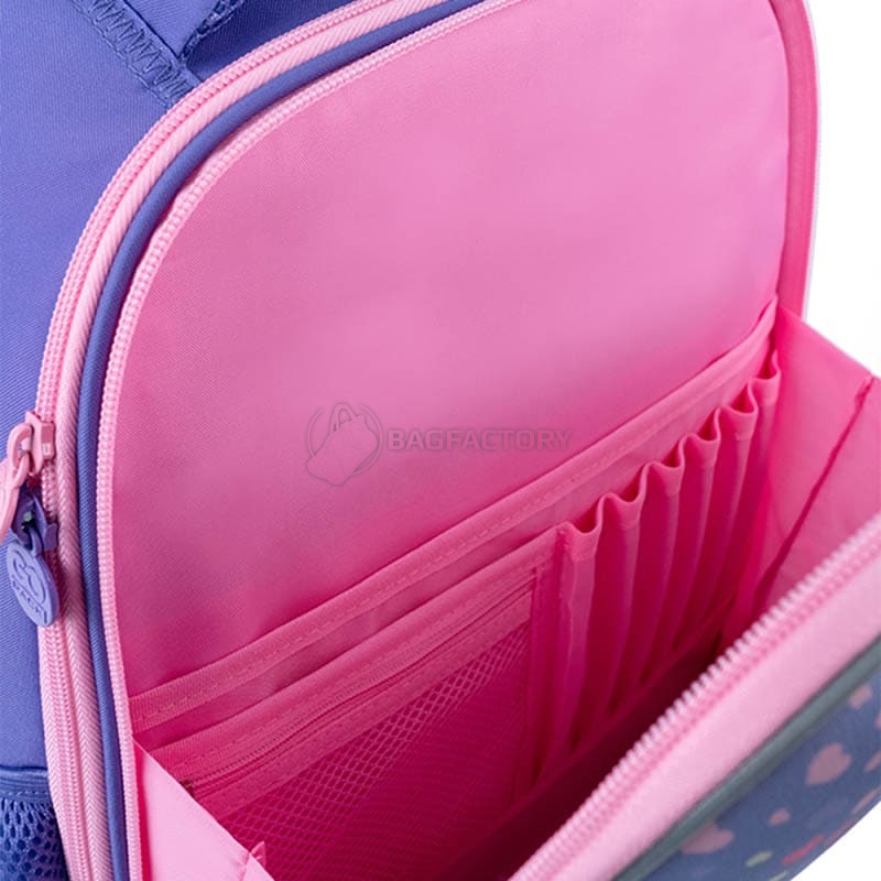 Шкільний напівкаркасний рюкзак GoPack Education Just Enjoy Фіолетовий 15л (GO24-165M-2)